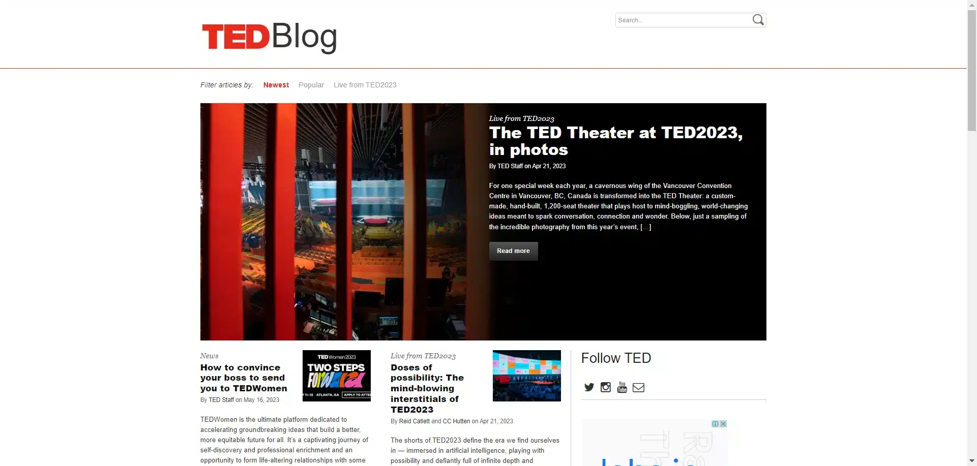 ted blog website image