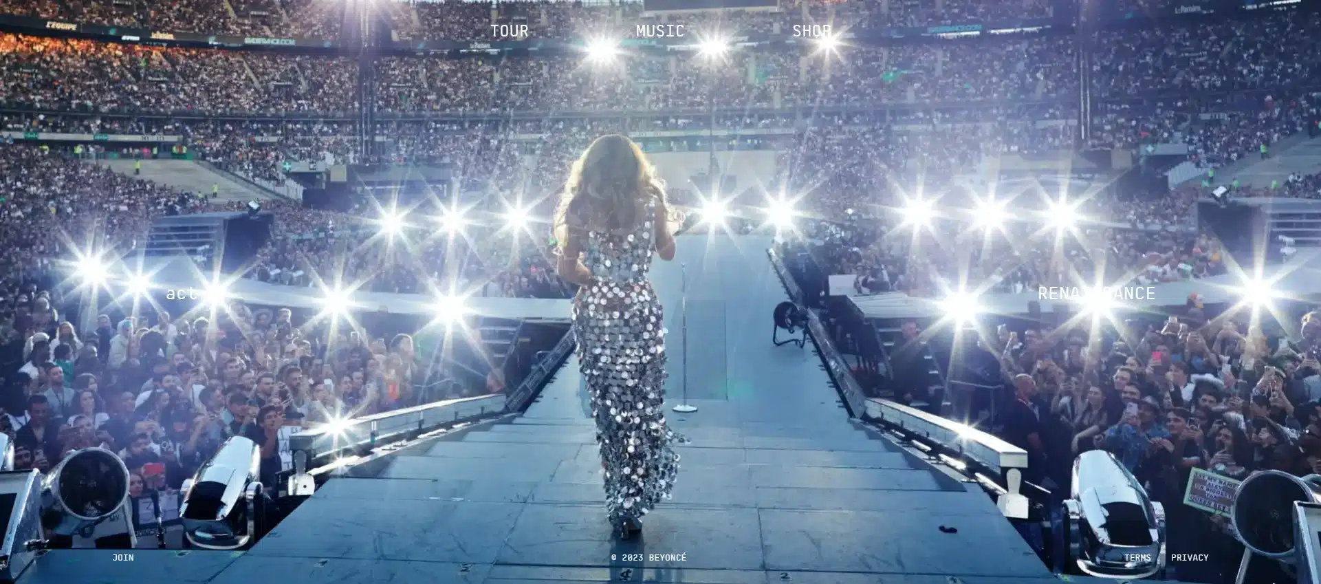 Beyoncé website image