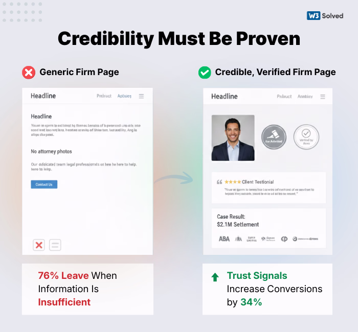 Trust signals for law firms